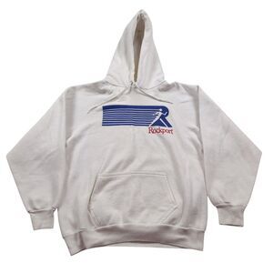 Vintage Rockport Hoodie Size Large Discus Athletic Running Shoes 1980s Logo